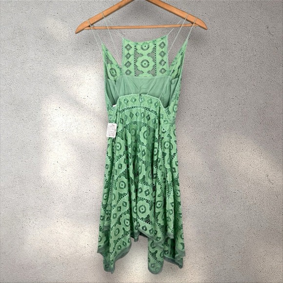 Free People Women Just Like Honey Kelly Lace Dress Size 0 NWT Mini Festival Boho - Picture 5 of 6